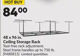 Princess Auto Surplus 48 x 96 in. Ceiling Storage Rack offer