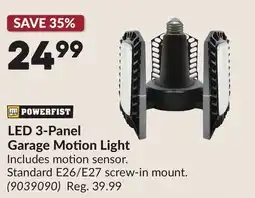 Princess Auto LED 3-Panel Garage Motion Light offer