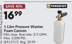 Princess Auto 1 Litre Pressure Washer Foam Cannon offer