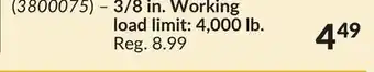Princess Auto 3/8 in. Working load limit: 4,000 lb offer