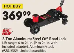 Princess Auto 3 Ton Aluminum/Steel Off-Road Jack offer