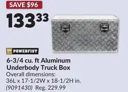 Princess Auto 6-3/4 cu. ft Aluminum Underbody Truck Box offer