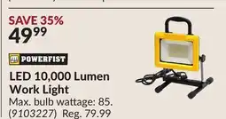 Princess Auto LED 10,000 Lumen Work Light offer
