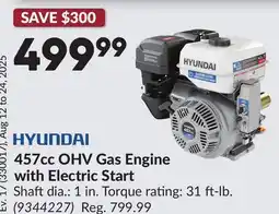 Princess Auto 457cc OHV Gas Engine with Electric Start offer
