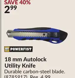 Princess Auto 18 mm Autolock Utility Knife offer