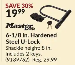 Princess Auto 6-1/8 in. Hardened Steel U-Lock offer
