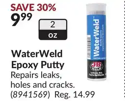 Princess Auto WaterWeld Epoxy Putty offer