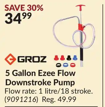 Princess Auto 5 Gallon Ezee Flow Downstroke Pump offer