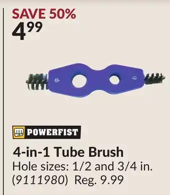 Princess Auto 4-in-1 Tube Brush offer