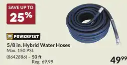 Princess Auto 5/8 in. Hybrid Water Hoses offer