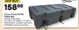 Princess Auto 2.3 cu. ft Low Profile Utility Box offer