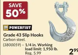 Princess Auto 1/4 in. Working Grade 43 Slip Hooks offer