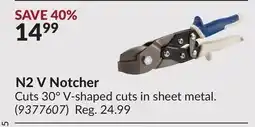 Princess Auto N2 V Notcher offer