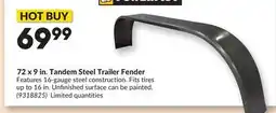 Princess Auto 72 x 9 in. Tandem Steel Trailer Fender offer