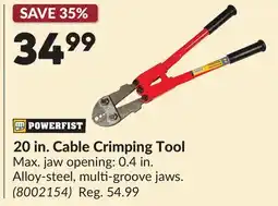 Princess Auto 20 in. Cable Crimping Tool offer