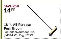 Princess Auto 18 in. All-Purpose Push Broom offer