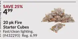 Princess Auto 20 pk Fire Starter Cubes offer