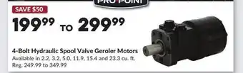 Princess Auto 4-Bolt Hydraulic Spool Valve Geroler Motors offer