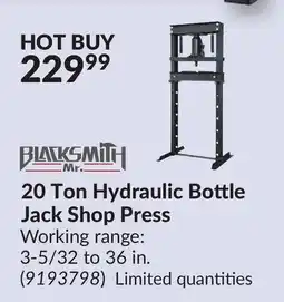 Princess Auto 20 Ton Hydraulic Bottle Jack Shop Press offer