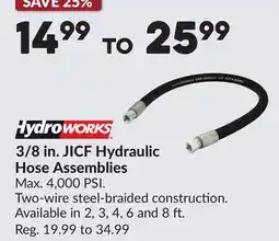 Princess Auto 3/8 in. JICF Hydraulic Hose Assemblies offer