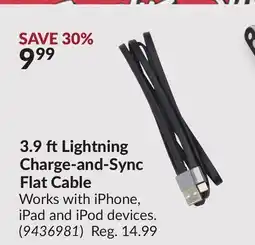 Princess Auto 3.9 ft Lightning Charge-and-Sync Flat Cable offer