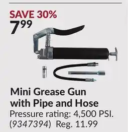 Princess Auto Mini Grease Gun with Pipe and Hose offer