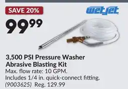 Princess Auto 3,500 PSI Pressure Washer Abrasive Blasting Kit offer