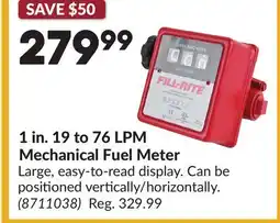 Princess Auto 1 in. 19 to 76 LPM Mechanical Fuel Meter offer