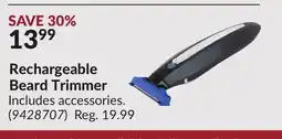 Princess Auto Rechargeable Beard Trimmer offer