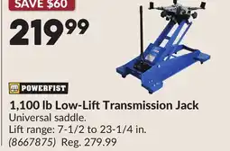 Princess Auto 1,100 lb Low-LiftTransmission Jack offer