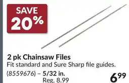 Princess Auto 2 pk 5/32 in. Chainsaw Files offer