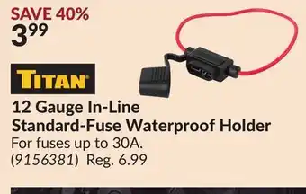 Princess Auto 12 Gauge In-Line Standard-Fuse Waterproof Holder offer