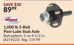 Princess Auto 1,000 lb 5-Bolt Posi-Lube Stub Axle offer