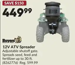 Princess Auto 12V ATV Spreader offer