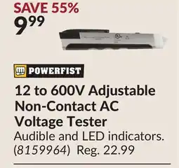 Princess Auto 12 to 600V Adjustable Non-Contact AC Voltage Tester offer