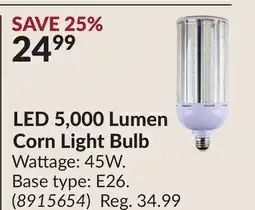 Princess Auto LED 5,000 Lumen Corn Light Bulb offer
