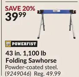 Princess Auto 43 in. 1,100 lb Folding Sawhorse offer
