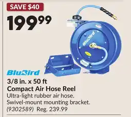 Princess Auto 3/8 in. x 50 Compact Air Hose Reel offer