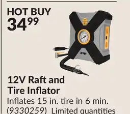 Princess Auto 12V Raftand Tire Inflator offer