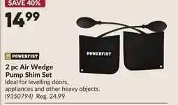 Princess Auto 2 pc Air Wedge Pump Shim Set offer