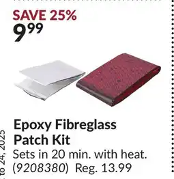 Princess Auto Epoxy Fibreglass Patch Kit offer