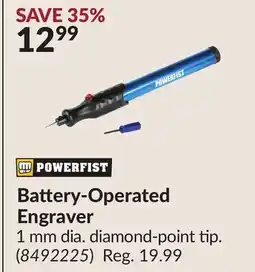 Princess Auto Battery-Operated Engraver offer