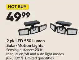 Princess Auto 2 pk LED 550 Lumen Solar-Motion Lights offer