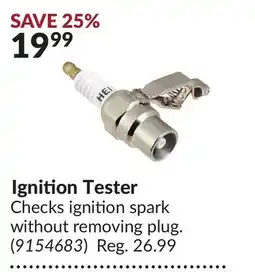 Princess Auto Ignition Tester offer