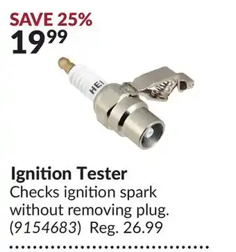 Princess Auto Ignition Tester offer