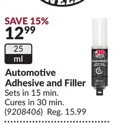 Princess Auto Automotive Adhesive and Filler offer
