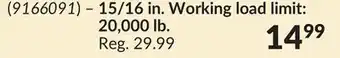 Princess Auto Straight Clevises 15/16 in. Working load limit:20,000 lb offer