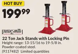 Princess Auto 22 Ton Jack Stands with Locking Pin offer