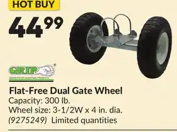 Princess Auto Flat-Free Dual Gate Wheel offer