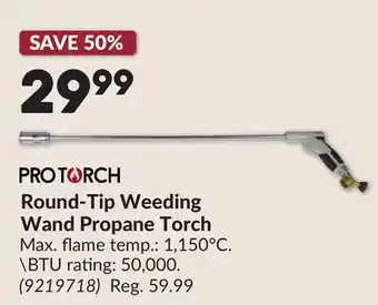 Princess Auto Round-Tip Weeding Wand Propane Torch offer